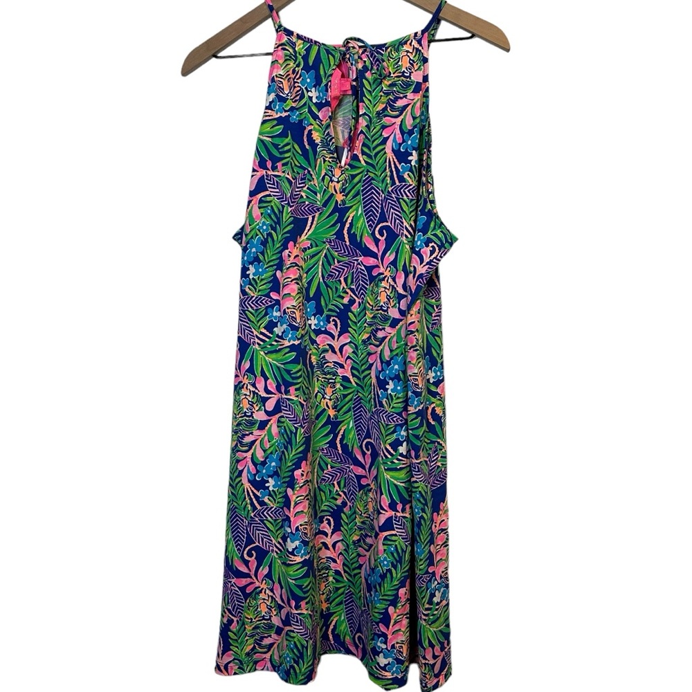 Lilly Pulitzer Margot Dress in Borealis Blue How You Like Me Prowl - Picture 2 of 5
